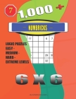 1,000 + Numbricks 6x6: Logic puzzles easy - medium - hard - extreme levels (Puzzle Book #7) By Basford Holmes Cover Image