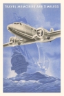 Vintage Journal Airplane and Galleon Travel Poster By Found Image Press (Producer) Cover Image