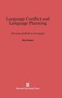 Language Conflict and Language Planning By Einar Haugen Cover Image