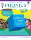 Month-By-Month Phonics for Third Grade Cover Image