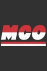 McO: Monaco Tagesplaner mit 120 Seiten in weiß. Organizer auch als Terminkalender, Kalender oder Planer mit der Monaco Flag By Mes Kar Cover Image