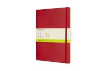 Moleskine Classic Notebook, Extra Large, Plain, Scarlet Red, Soft Cover (7.5 x 10) Cover Image