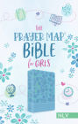 The Prayer Map Bible for Girls NLV [Sky Blue Shimmer] (Faith Maps) By Compiled by Barbour Staff Cover Image