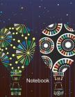 Notebook. Hot Air Balloons Cover Design. Composition Notebook. Wide Ruled. 8.5 x 11. 120 Pages. By Bbd Gift Designs Cover Image