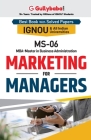 MS-06 Marketing for Managers By Sanjay Kumar Pathak Cover Image