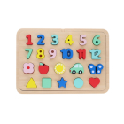 Numbers, Shapes, and Colors Wooden Tray Puzzle Cover Image