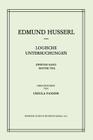 Logische Untersuchungen: Zweiter Band Untersuchungen Zur Phänomenologie Und Theorie Der Erkenntnis (Husserliana: Edmund Husserl - Gesammelte Werke #19) By Edmund Husserl, U. Panzer Cover Image