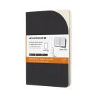 Moleskine Paper Tablet Cahier P+, Pocket, Ruled, Black (3.5 x 5.5) Cover Image