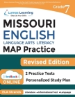 Missouri Assessment Program Test Prep: Grade 7 English Language Arts Literacy (ELA) Practice Workbook and Full-length Online Assessments: MAP Study Gu By Lumos Learning Cover Image