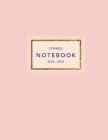 Cornell Notebook 2018-2019: Blush Pink + Gold - 120 White Pages 8.5x11