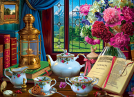 Tea Set 1000-Piece Puzzle By Image World (Photographer) Cover Image