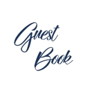 Navy Blue Guest Book, Weddings, Anniversary, Party's, Special Occasions, Memories, Christening, Baptism, Visitors Book, Guests Comments, Vacation Home By Lollys Publishing Cover Image