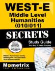 West-E Middle Level Humanities (010/011) Secrets Study Guide: West-E Test Review for the Washington Educator Skills Tests-Endorsements Cover Image