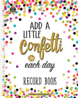Confetti Record Book By Teacher Created Resources Cover Image