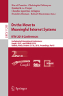 On the Move to Meaningful Internet Systems. Otm 2018 Conferences: Confederated International Conferences: Coopis, C&tc, and Odbase 2018, Valletta, Mal Cover Image