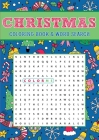 Christmas Coloring Book & Word Search Cover Image