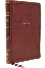 Nkjv, Thinline Bible, Giant Print, Leathersoft, Brown, Thumb Indexed, Red Letter Edition, Comfort Print: Holy Bible, New King James Version By Thomas Nelson Cover Image