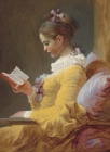 A Young Girl Reading Notebook By Jean-Honore Fragonard Cover Image