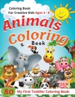 Animal Coloring Book Ages 4 -9: 80 Best Educational Sheet for Kids Who Get Bored Easily... Cover Image