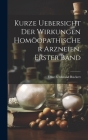 Kurze Uebersicht der Wirkungen homöopathischer Arzneien, Erster Band Cover Image