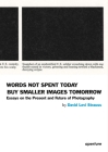 David Levi Strauss: Words Not Spent Today Buy Smaller Images Tomorrow: Essays on the Present and Future of Photography By David Levi Strauss Cover Image