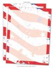 Stars Stripes Stationary Paper: Patriotic Red White Blue Stationery Letterhead Paper, Set of 25 Sheets for Writing, Flyers, Copying, Crafting, Invitat By Very Stationary Paper Cover Image
