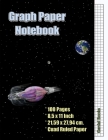 Graph Paper Notebook: (5), Quad Ruled, Grid Paper, 100 Pages (Large, 8.5 x 11) Cover Image
