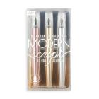 Modern Script Fountain Pens & Journal - 4 PC Set By Ooly (Created by) Cover Image