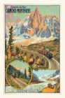 Vintage Journal Chamonix, France Travel Poster Cover Image
