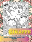 Adult Coloring Books for Women Big Print - Animals - Giraffe Cover Image