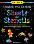 Deluxe Scratch & Sketch Sheets with Stencils  Cover Image