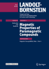 Magnetic Properties of Paramagnetic Compounds: Subvolume B, Magnetic Susceptibility Data - Part 2 By Archana Gupta (Editor), R. T. Pardasani, P. Pardasani Cover Image