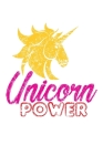 Unicorn Power: Notebook for school By Green Cow Land Cover Image