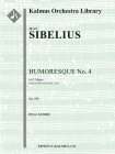 Humoresque No. 4: Conductor Score By Jean Sibelius (Composer), Julia A. Burt (Composer) Cover Image