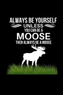 Always Be Yourself Unless You Can Be A Moose Then Always Be A Moose: Funny Novelty Moose Gifts For Men- Birthday Gift For Husband, Boyfriend - Alterna By Ghamuel Designs Cover Image