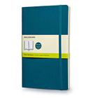 Moleskine Classic Colored Notebook, Large, Plain, Underwater Blue, Soft Cover (5 x 8.25) By Moleskine Cover Image