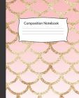 Composition Notebook: Mermaid Composition Notebook Glitter Design, Pink, 100 pages 7.5 x 9.25 Cover Image