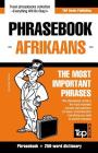 English-Afrikaans phrasebook and 250-word mini dictionary By Andrey Taranov Cover Image