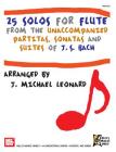 25 Solos for Flute By Johann Sebastian Bach Cover Image