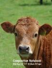 Composition Notebook: Wide Ruled Cow Farm Bull Bovine Cattle Cute Composition Notebook, Girl Boy School Notebook, College Notebooks, Composi By Majestical Notebook Cover Image