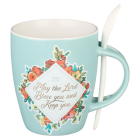 Christian Art Gifts Ceramic Mug with Spoon for Women May the Lord Bless You - Numbers 6:24 Inspirational Bible Verse, 12 Oz. By Christian Art Gifts (Created by) Cover Image