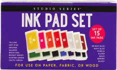 Studio Series Ink Pad Set (15 Colors) By Peter Pauper Press Inc (Created by) Cover Image