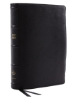 Nkjv, Reference Bible, Wide Margin Large Print, Premium Goatskin Leather, Black, Premier Collection, Red Letter Edition, Comfort Print: Holy Bible, Ne Cover Image