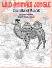 Wild Animals Jungle - Coloring Book - Gazella, Possum, Bunny, Bear, other Cover Image