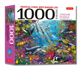 Tropical Coral Reef Marine Life - 1000 Piece Jigsaw Puzzle: Finished Size 29 in X 20 Inch (74 X 51 CM) By Hue Huynh (Illustrator) Cover Image