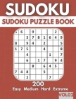 Sudoku Puzzle Book: 200 Easy, Medium, Hard & Extreme Sudoko Puzzle Book for Adults with Solutions - Volume 02 By Skoussi Publishing Cover Image