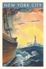 Vintage Journal New York City Travel Poster Cover Image