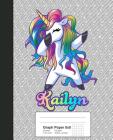 Graph Paper 5x5: KAILYN Unicorn Rainbow Notebook Cover Image