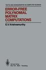 Error-Free Polynomial Matrix Computations (Monographs in Computer Science) Cover Image