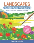 Landscapes Painting by Numbers: With 30 Stunning Images to Complete. Includes Guide to Mixing Paints By David Woodroffe Cover Image